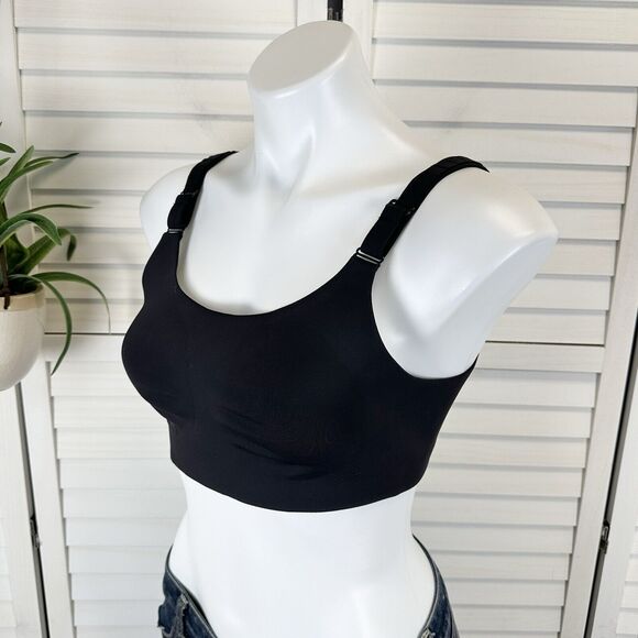 Lululemon Black Booby‎ Bracer Bra Adjustable Straps Hook & Eye Size 34 D - Picture 1 of 6